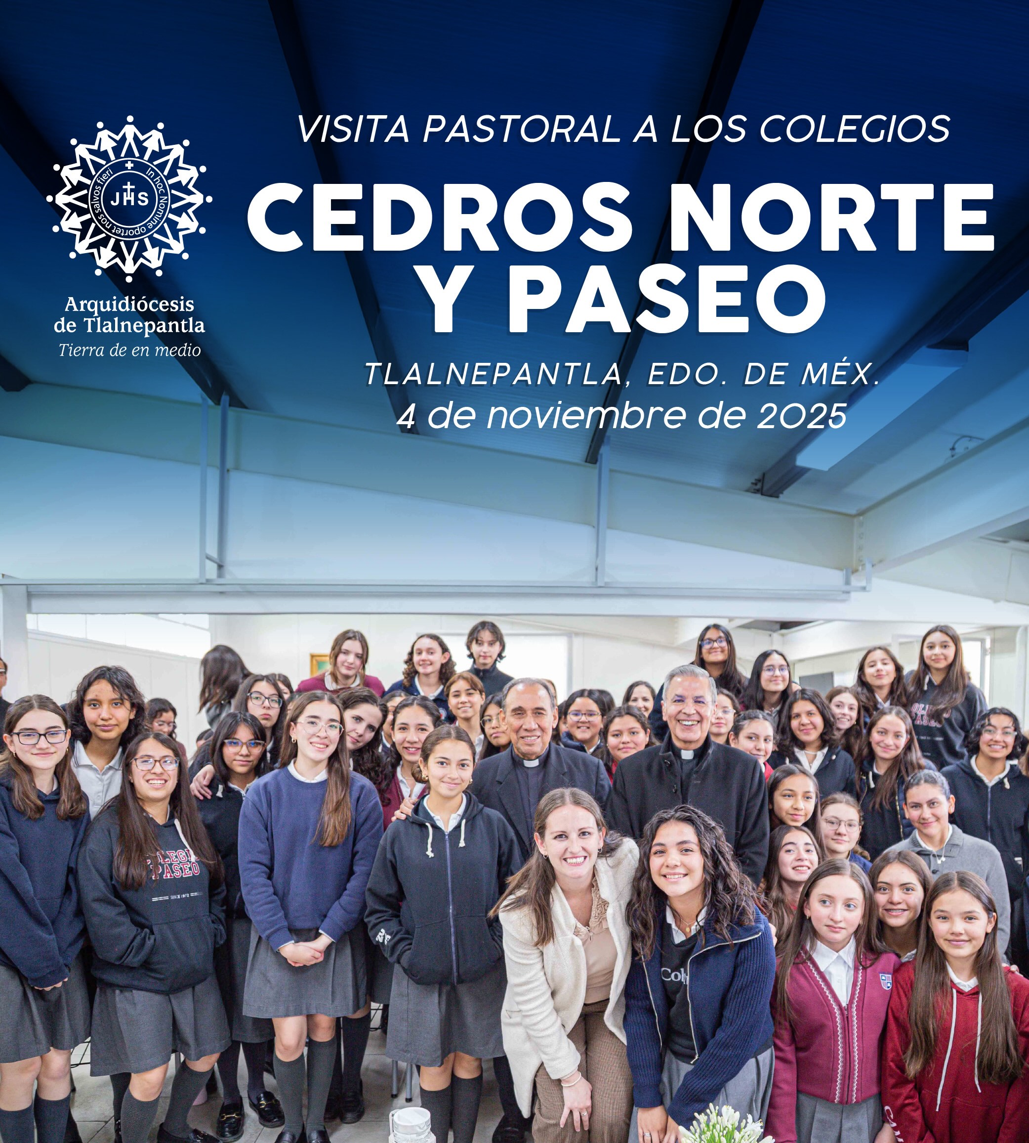 VISITA PASTORAL A LOS COLEGIOS CEDROS NORTE Y PASEO